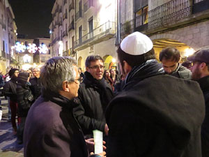 Nadal 2014 a Girona. Encesa de les llums de Hanukkà