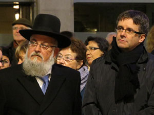 Nadal 2014 a Girona. Encesa de les llums de Hanukkà