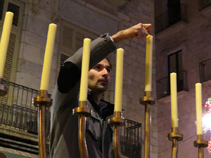 Nadal 2014 a Girona. Encesa de les llums de Hanukkà