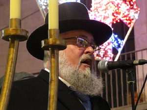 Nadal 2014 a Girona. Encesa de les llums de Hanukkà