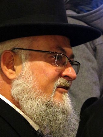 Rabí de la comunitat israelita de Barcelona, durant l'acte