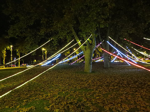 Instal&middot;laci&oacute; Mirra a la rotonda de La Copa