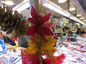 Nadal 2014 a Girona. La decoraci&oacute; nadalenca del Mercat del Lle&oacute;