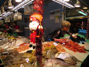 Nadal 2014 a Girona. La decoraci&oacute; nadalenca del Mercat del Lle&oacute;