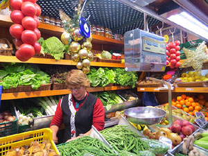 Nadal 2014 a Girona. La decoraci&oacute; nadalenca del Mercat del Lle&oacute;