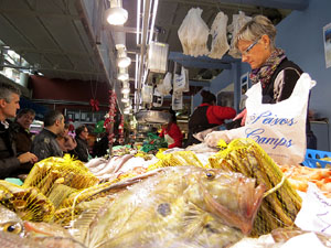 Nadal 2014 a Girona. La decoraci&oacute; nadalenca del Mercat del Lle&oacute;
