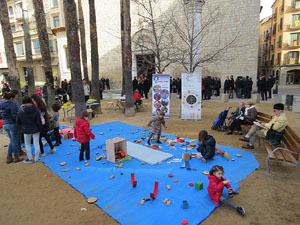Nadal 2014 a Girona. Els mercats de Nadal. Firanadal, mercat del Cul de la Lleona, de la pla&ccedil;a Catalunya... 