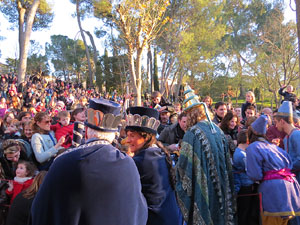 La Cavalcada de Reis 2015. El campament reial als Jardins de la Muralla