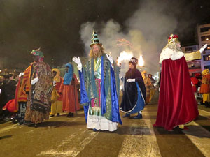 La Cavalcada de Reis 2015. Desfilada pels carrers de la ciutat, fins la pla&ccedil;a del Vi