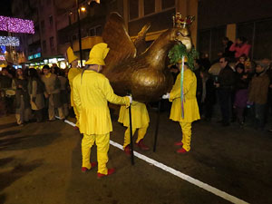 La Cavalcada de Reis 2015. Desfilada pels carrers de la ciutat, fins la plaça del Vi