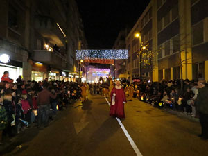 La Cavalcada de Reis 2015. Desfilada pels carrers de la ciutat, fins la plaça del Vi