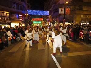 La Cavalcada de Reis 2015. Desfilada pels carrers de la ciutat, fins la plaça del Vi