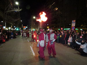 La Cavalcada de Reis 2015. Desfilada pels carrers de la ciutat, fins la plaça del Vi