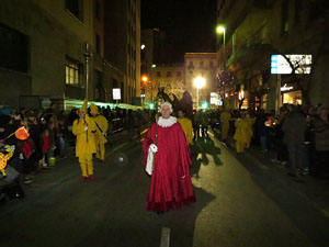 La Cavalcada de Reis 2015. Desfilada pels carrers de la ciutat, fins la plaça del Vi