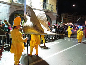 La Cavalcada de Reis 2015. Desfilada pels carrers de la ciutat, fins la plaça del Vi