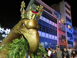 La Cavalcada de Reis 2015. Desfilada pels carrers de la ciutat, fins la plaça del Vi