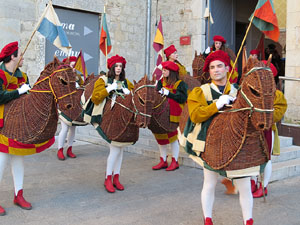 La Cavalcada de Reis 2015. La precavalcada pels carrers de Girona