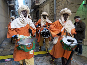 La Cavalcada de Reis 2015. La precavalcada pels carrers de Girona