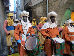 La Cavalcada de Reis 2015. La precavalcada pels carrers de Girona