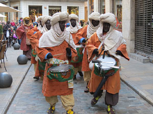La Cavalcada de Reis 2015. La precavalcada pels carrers de Girona
