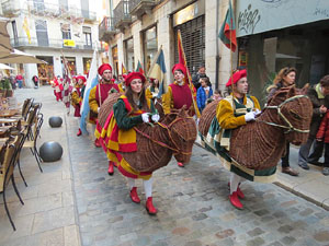 La Cavalcada de Reis 2015. La precavalcada pels carrers de Girona