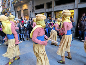 La Cavalcada de Reis 2015. La precavalcada pels carrers de Girona