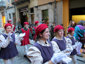 La Cavalcada de Reis 2015. La precavalcada pels carrers de Girona