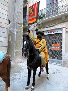 La Cavalcada de Reis 2015. La precavalcada pels carrers de Girona
