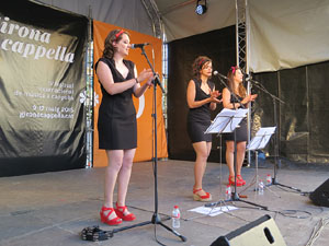 Festival A Capella 2015. Les Anxovetes a la plaça de la Independència