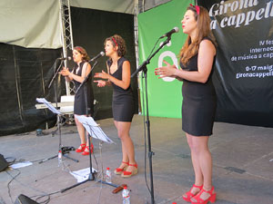 Festival A Capella 2015. Les Anxovetes a la plaça de la Independència