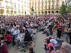 Festival A Capella 2015. Les Anxovetes a la plaça de la Independència