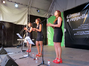 Festival A Capella 2015. Les Anxovetes a la plaça de la Independència