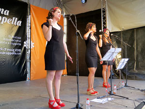 Festival A Capella 2015. Les Anxovetes a la plaça de la Independència