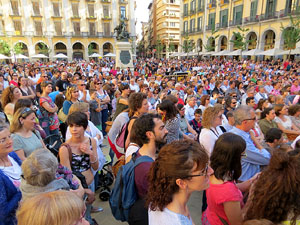 Festival A Capella 2015. Les Anxovetes a la plaça de la Independència