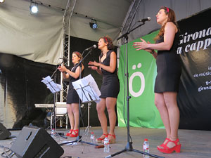 Festival A Capella 2015. Les Anxovetes a la plaça de la Independència