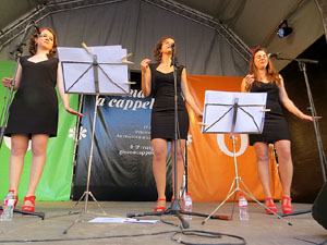 Festival A Capella 2015. Les Anxovetes a la plaça de la Independència