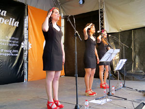 Festival A Capella 2015. Les Anxovetes a la plaça de la Independència