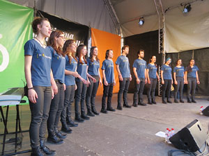 Festival A Capella 2015. In Crescendo a la pla&ccedil;a de la Independ&egrave;ncia