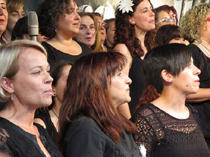 Festival A Capella 2015. Cor Gospel Girona a la pla&ccedil;a de la Independ&egrave;ncia