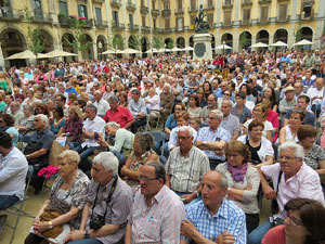 Festival A Capella 2015. Cor Gospel Girona a la pla&ccedil;a de la Independ&egrave;ncia
