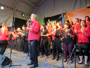 Festival A Capella 2015. Gospelians de Girona a la plaça de la Independència