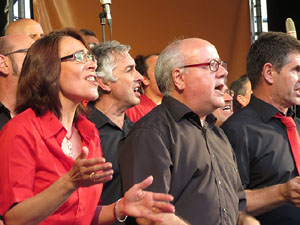 Festival A Capella 2015. Gospelians de Girona a la plaça de la Independència