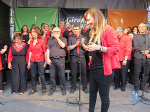 Festival A Capella 2015. Gospelians de Girona a la plaça de la Independència
