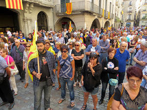 Diada Nacional 2015. Concentraci&oacute; a la pla&ccedil;a del Vi
