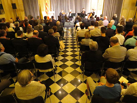 El Sal&oacute; durant l'actuaci&oacute; del Quartet de la GIOrquestra