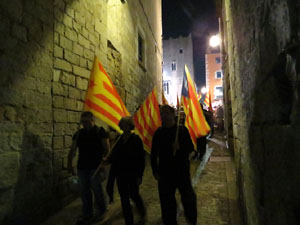 Diada Nacional 2015. IX Marxa de Torxes de Girona