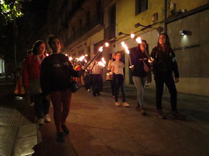 Diada Nacional 2015. IX Marxa de Torxes de Girona