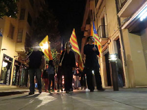 Diada Nacional 2015. IX Marxa de Torxes de Girona