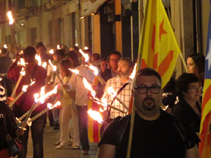 Diada Nacional 2015. IX Marxa de Torxes de Girona