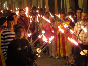 Diada Nacional 2015. IX Marxa de Torxes de Girona